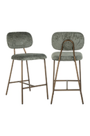 Brushed Metal Counter Stool | Richmond Interiors Xenia | Oroatrade.com