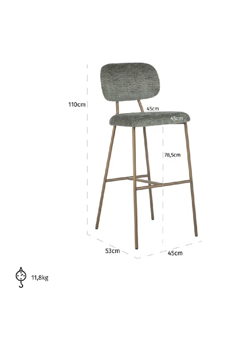 Minimalist Bar Stool | OROA Xenia | Oroatrade.com