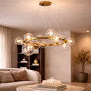 Clear Glass Spheres Chandelier | Richmond Interiors Yosie
