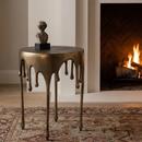 Brass Art Deco End Table | Richmond Interiors Carly