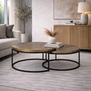 Round Metal Nesting Coffee Tables (2) | Richmond Interiors Derby