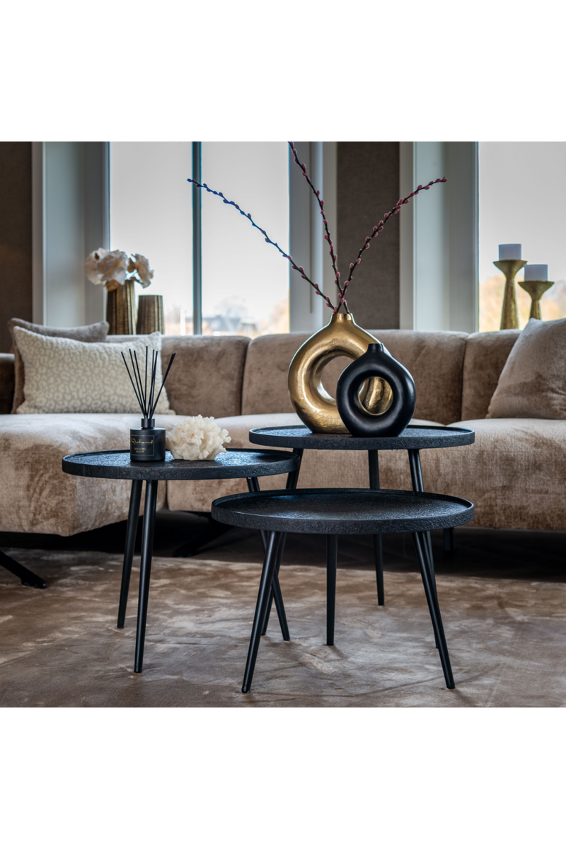 Round Tripod Coffee Table Set (3) | OROA Oxford | Oroatrade.com