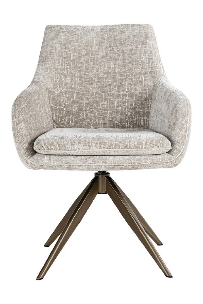 Upholstered Quadropod Swivel Chair | OROA Lisonne | Oroatrade.com