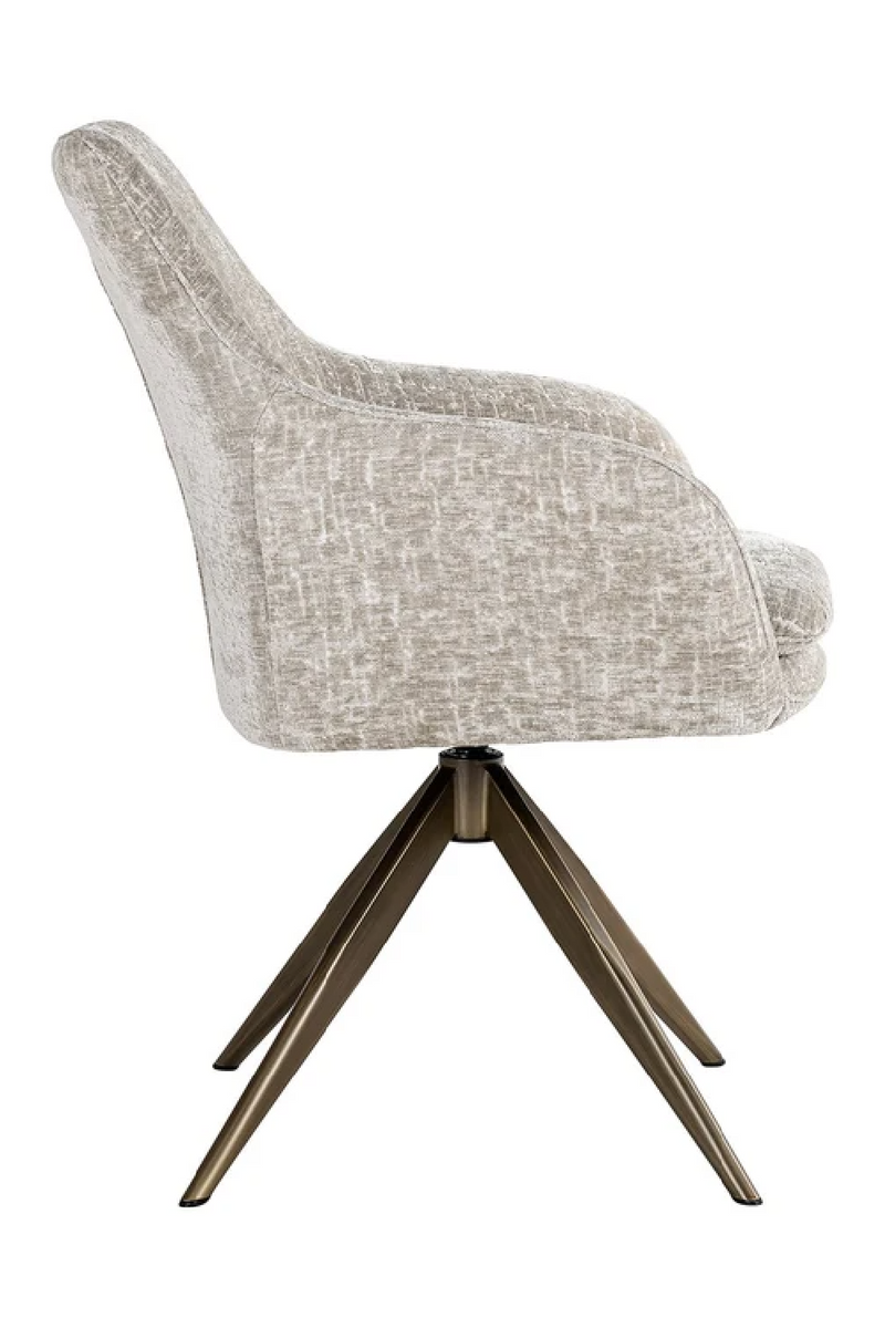 Upholstered Quadropod Swivel Chair | OROA Lisonne | Oroatrade.com