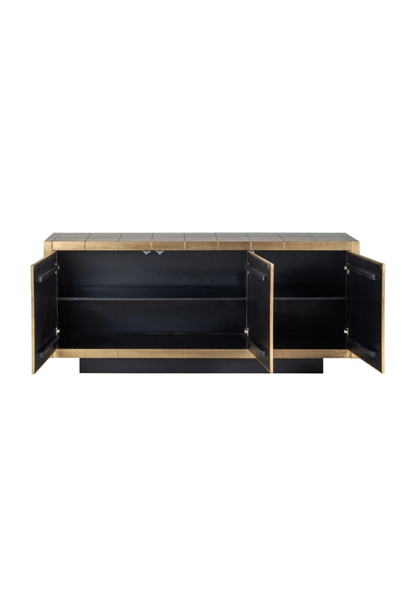 Gold Geometrical Patterned Sideboard | OROA Collada | Oroatrade.com