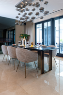 Beige Curved Dining Chair | Richmond Interiors Amalfi | Oroatrade.com