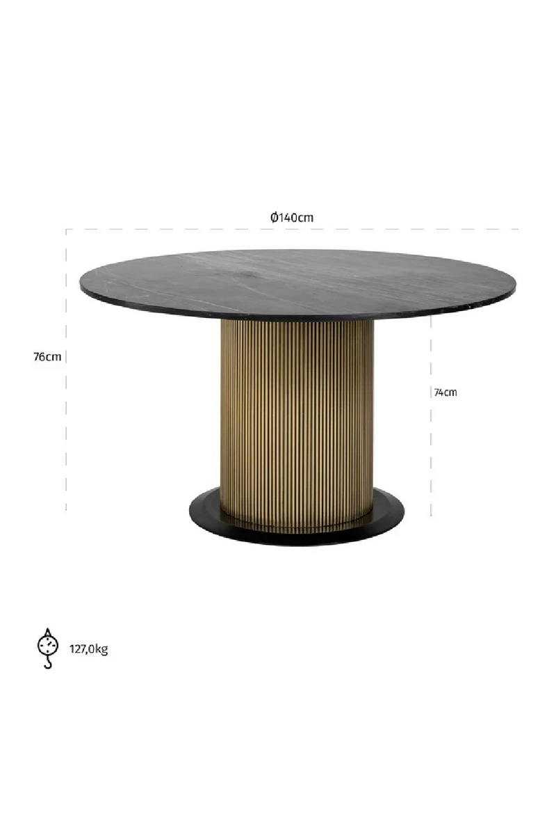 Modern Pedestal Dining Table | OROA Ironville | Oroatrade.com