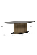Modern Pedestal Dining Table | Richmond Interiors Ironville | Oroatrade.com
