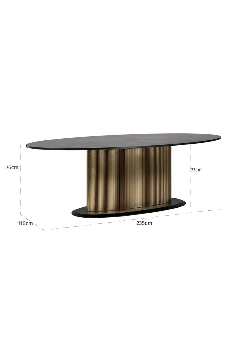 Modern Pedestal Dining Table | OROA Ironville | Oroa.com