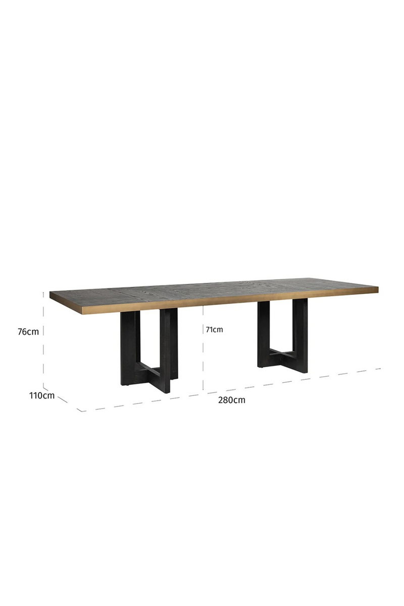 Contemporary Rectangular Dining Table | OROA Cambon | Oroatrade.com