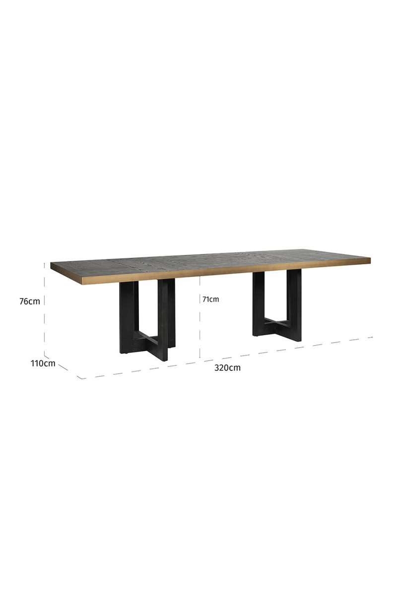 Contemporary Rectangular Dining Table | OROA Cambon | Oroatrade.com