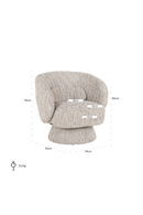 Splayed-Base Swivel Lounge Chair | Richmond Interiors Cavallo | Oroatrade.com