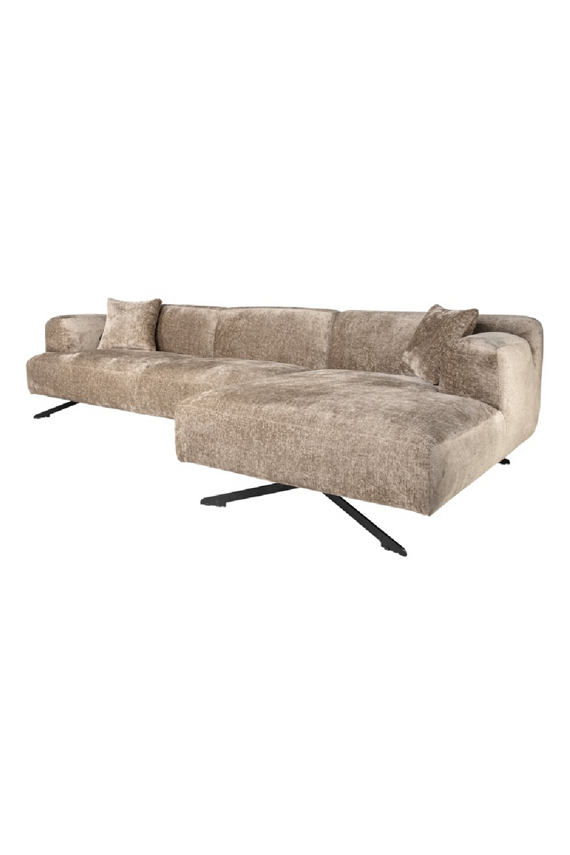 Taupe Chenille Contemporary Sofa | OROA Donovan | Oroatrade.com