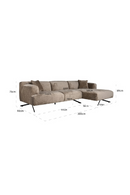 Taupe Chenille Contemporary Sofa | Richmond Interiors Donovan | Oroatrade.com