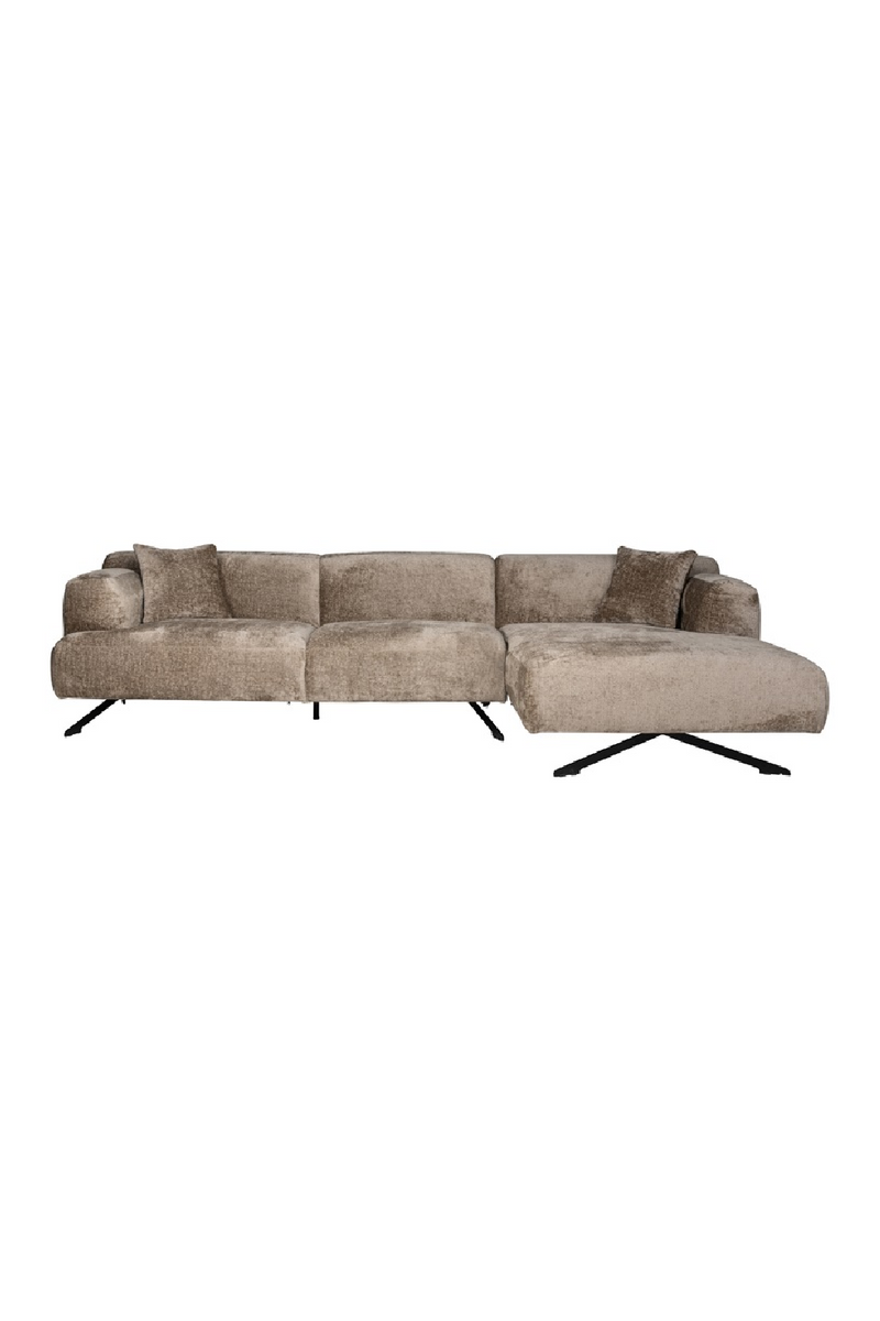 Taupe Chenille Contemporary Sofa | OROA Donovan | Oroatrade.com