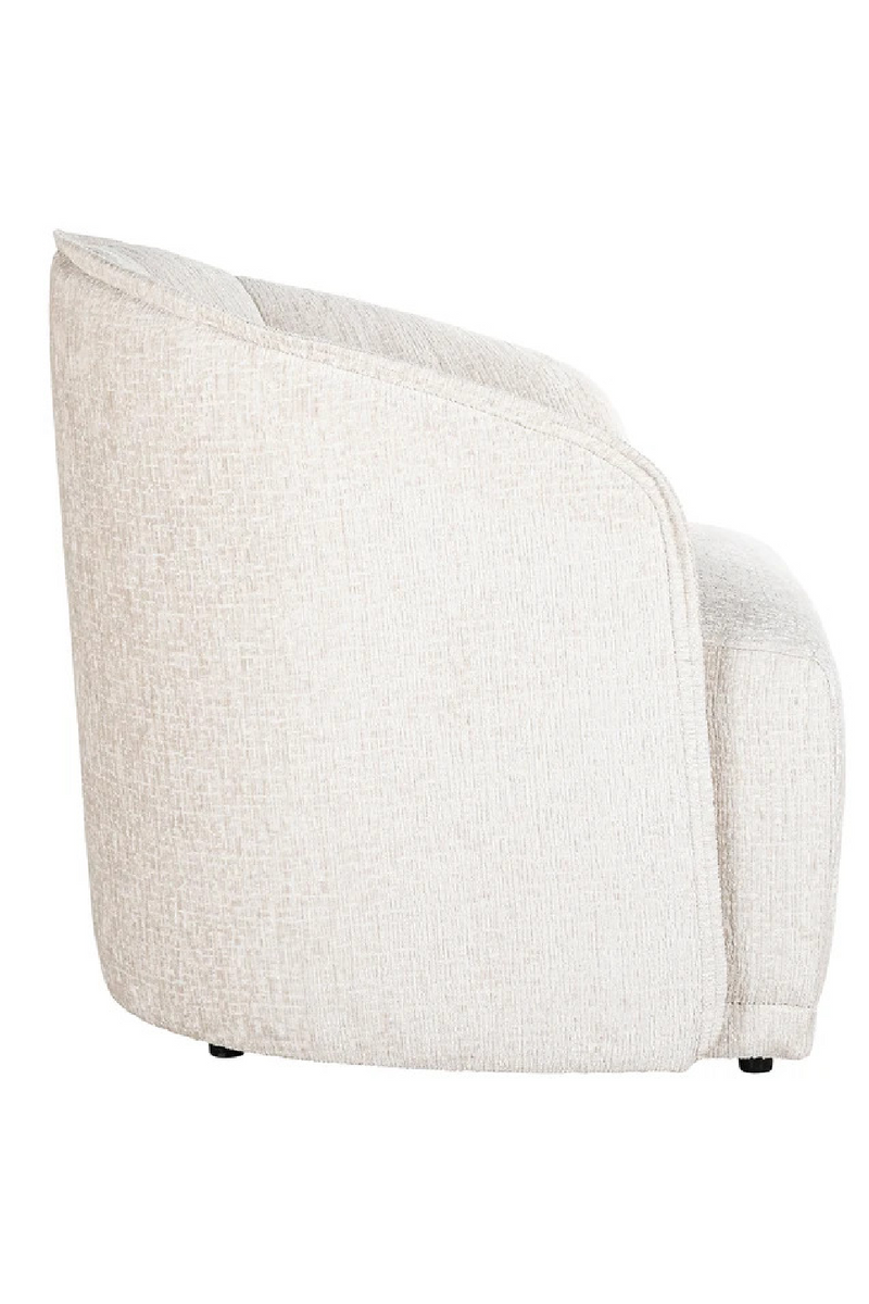 Cream Curved Accent Chair | OROA Maryse | Oroatrade.com