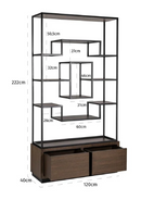 Oak Display Unit | Richmond Interiors Bonvoy| Oroatrade.com