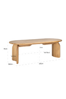 Natural Oak Organic Dining Table | Richmond Interiors Fairmont | Oroatrade.com