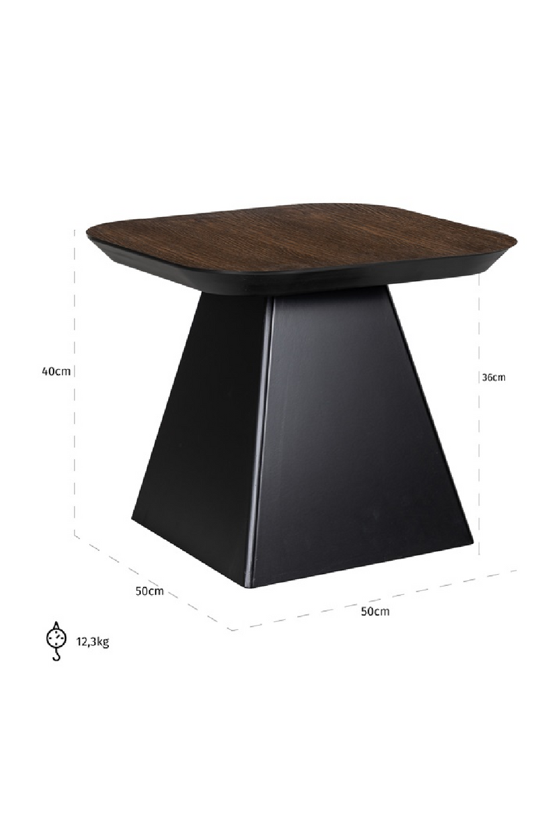 Brown Oak End Table | OROA Bonvoy | Oroatrade.com