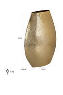 Gold Aluminium Vase L | Richmond Interiors Evey | Oroatrade.com