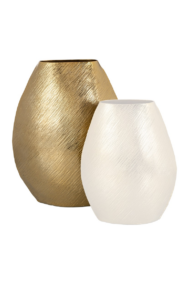 Gold Aluminium Vase L | OROA Evey | Oroatrade.com