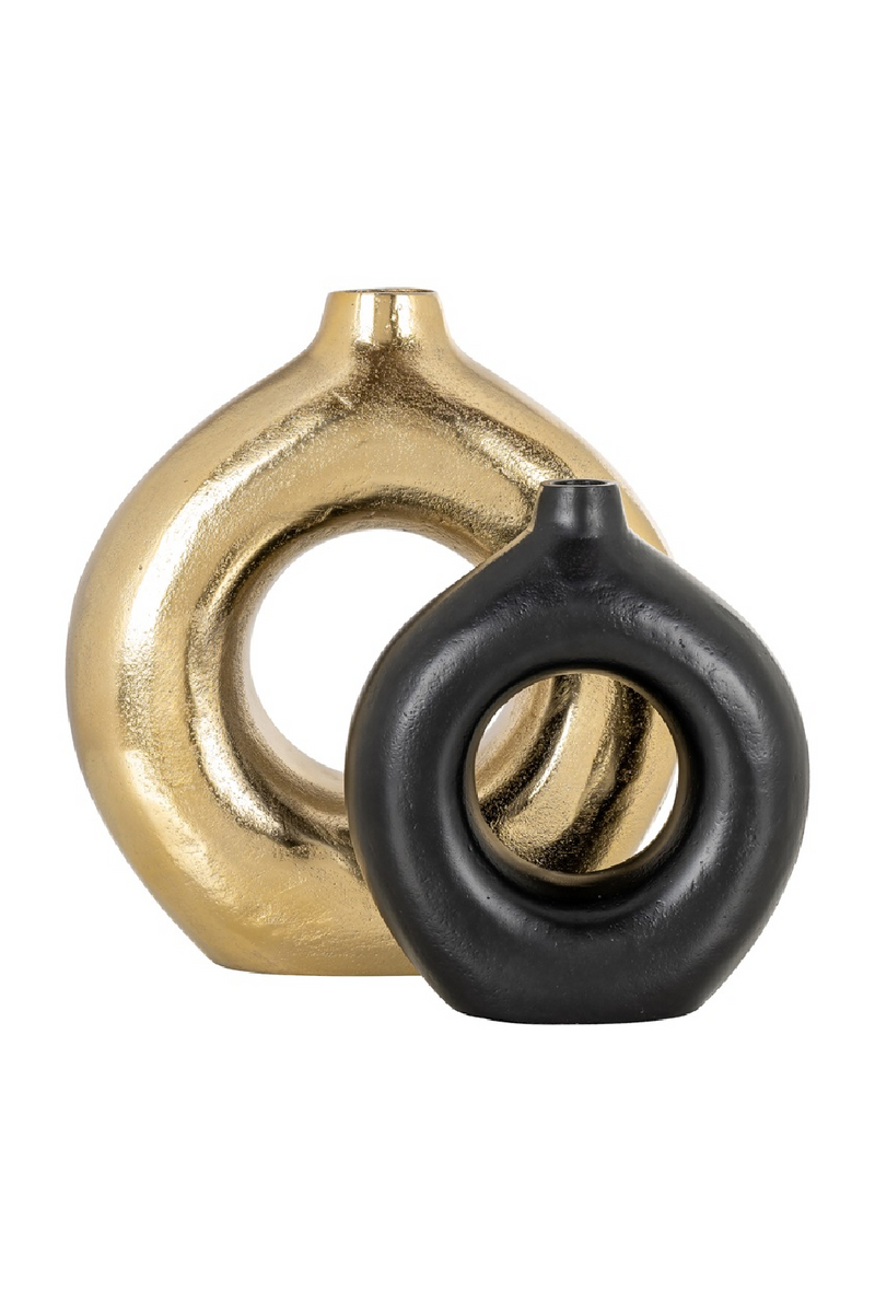 Gold Round Vase | OROA Felicia | Oroatrade.com