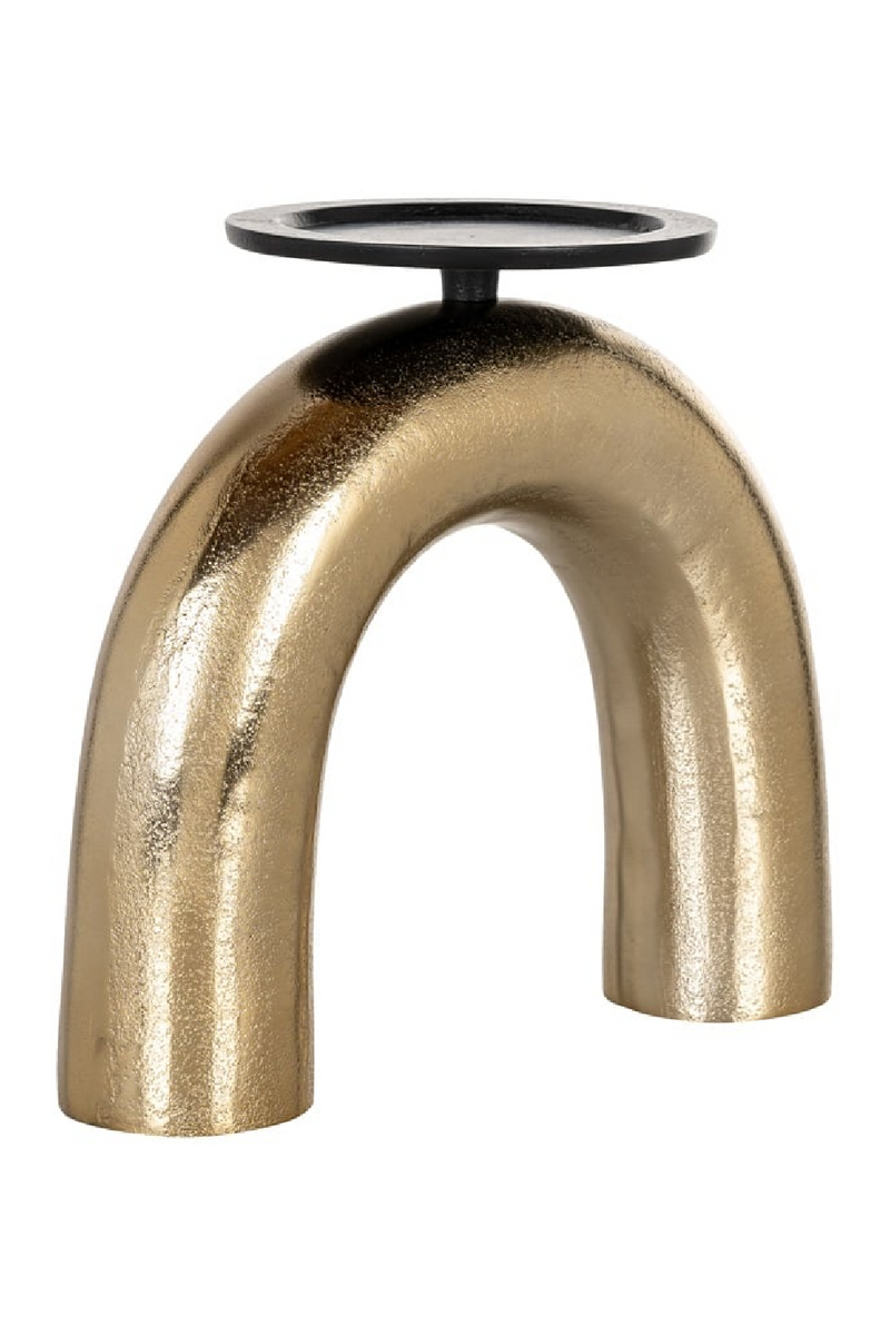 Gold Arched Candle Holder L | OROA Jadey | Oroatrade.com