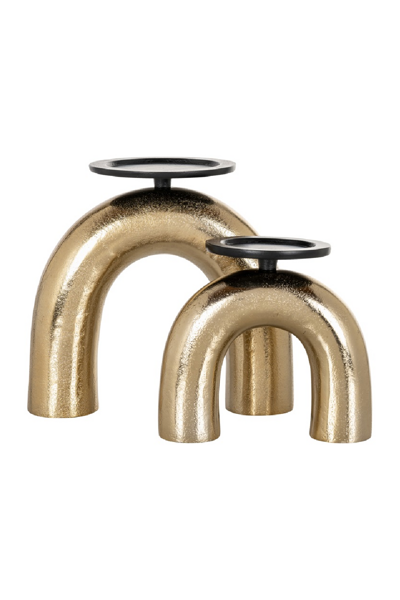 Gold Arched Candle Holder L | OROA Jadey | Oroatrade.com