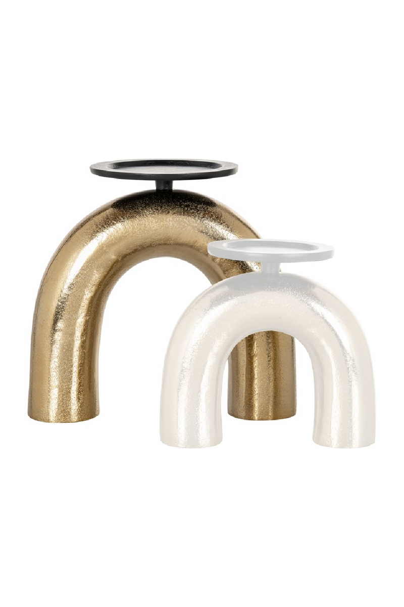 Gold Arched Candle Holder L | OROA Jadey | Oroatrade.com