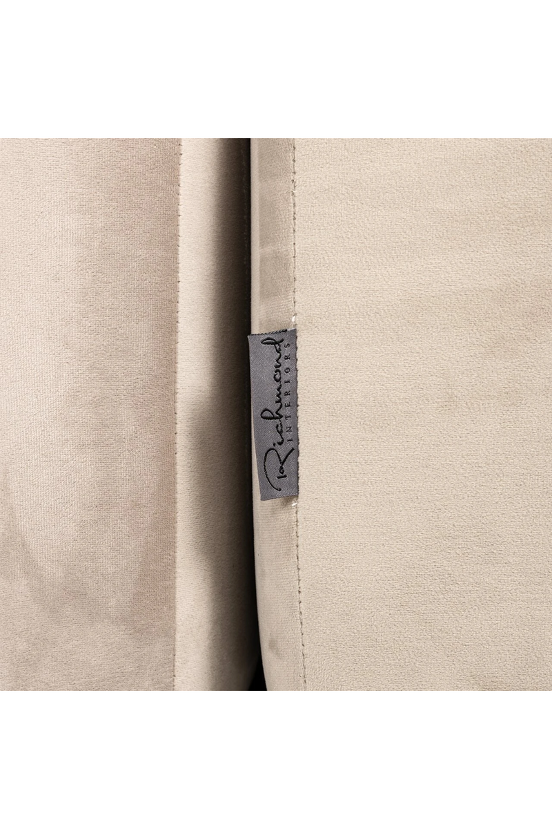 Khaki Velvet Channeled Sofa | OROA Cube | Oroatrade.com