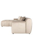 Khaki Velvet Channeled Sofa | Richmond Interiors Cube | Oroatrade.com