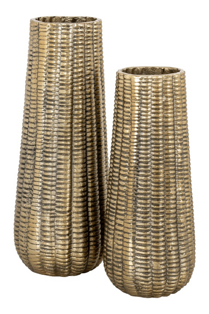 Brushed Gold Vase L | OROA Loran | Oroatrade.com