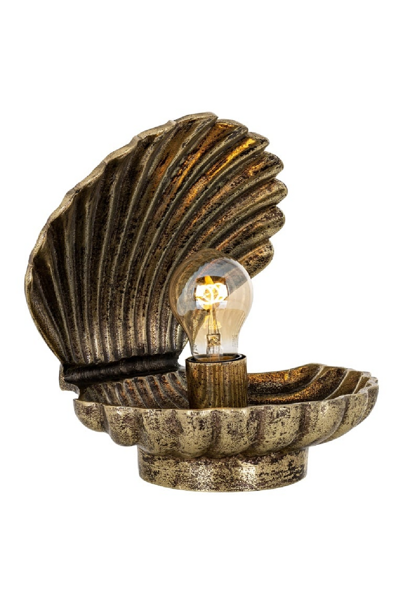 Gold Clamshell Table Lamp | OROA Stacey | Oroatrade.com