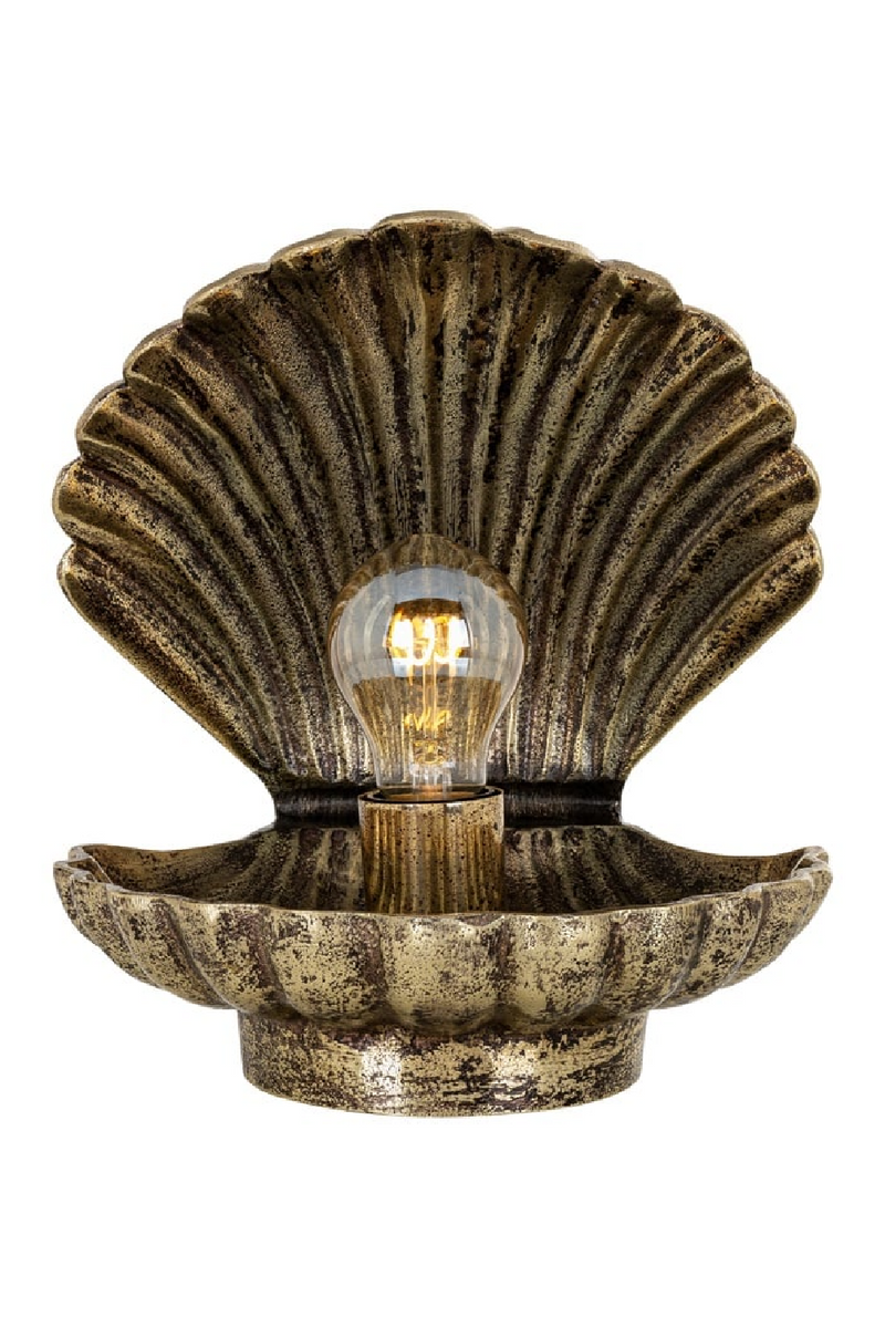 Gold Clamshell Table Lamp | OROA Stacey | Oroatrade.com