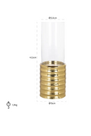 Gold Aluminium Base Hurricane | Richmond Interiors Bodil | Oroatrade.com