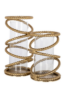 Gold-Chained Glass Hurricane | Richmond Interiors Jaden | Oroatrade.com