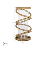 Gold-Chained Glass Hurricane | Richmond Interiors Jaden | Oroatrade.com