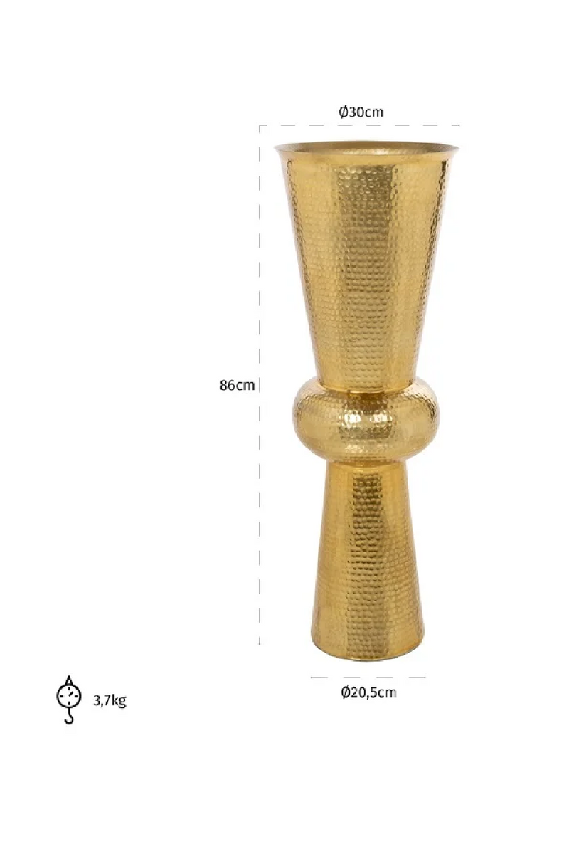 Gold Conical Vase | OROA Carice | Oroatrade.com 