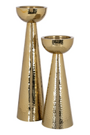 Gold Tapered Candle Holder | Richmond Interiors Lizz | Oroatrade.com