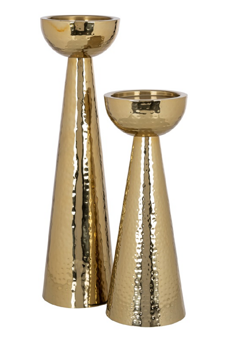 Gold Tapered Candle Holder S | OROA Lizz | Oroatrade.com