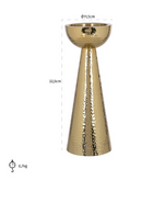 Gold Tapered Candle Holder | Richmond Interiors Lizz | Oroatrade.com