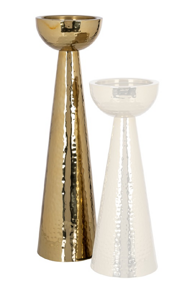 Gold Tapered Candle Holder | OROA Lizz | Oroatrade.com