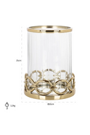 Modern Glass Hurricane | Richmond Interiors Jayce | Oroatrade.com