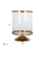 Gold & Glass Hurricane | Richmond Interiors Jaysin | Oroatrade.com