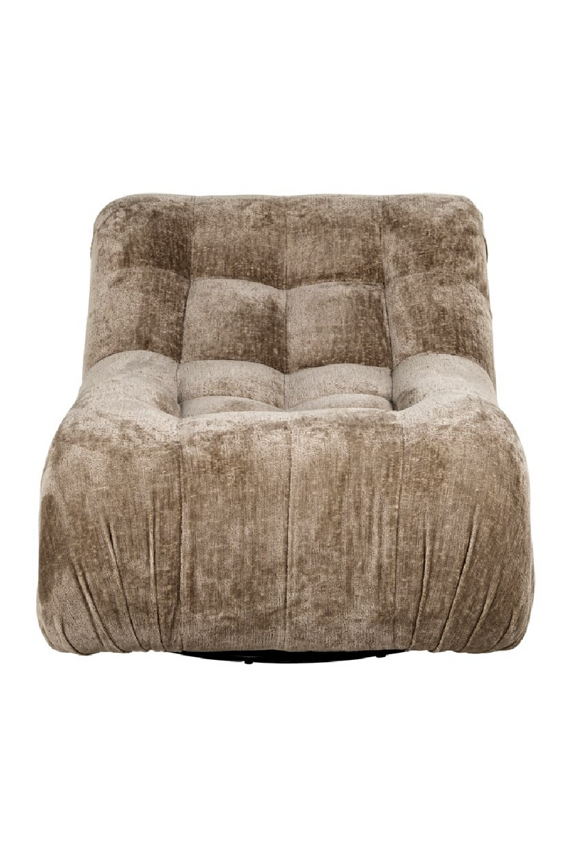Chenille Swivel Easy Chair | OROA Rosy | Oroatrade.com