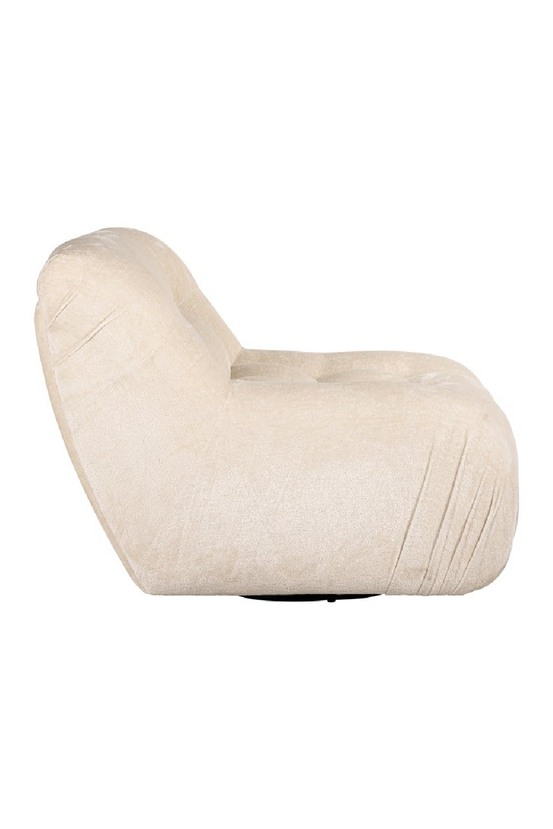 Chenille Swivel Easy Chair | OROA Rosy | Oroatrade.com