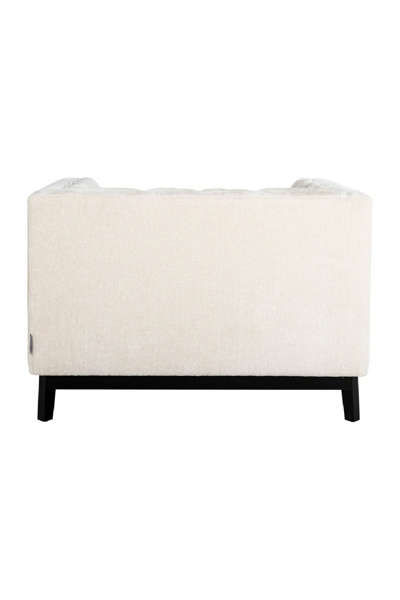 White Chenille Easy Chair | OROA Beaudy | Oroatrade.com