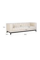 White Chenille Tufted Sofa | Richmond Interiors Beaudy | Oroatrade.com
