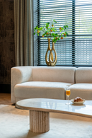 Cream Curved Sofa | Richmond Interiors Davina | Oroatrade.com