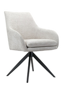 Cream Swivel Armchair | Richmond Interiors Lisonne | Oroatrade.com